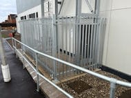 Handrail at Bolton Hospital